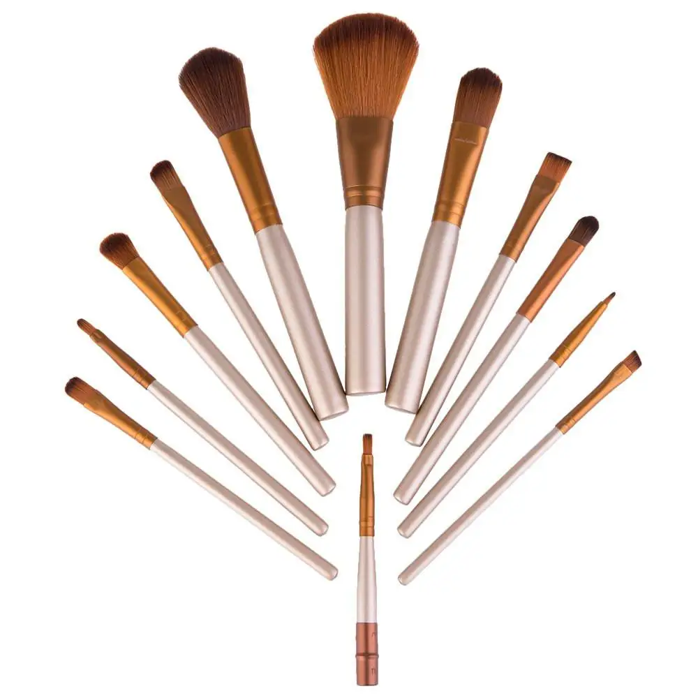 12pcs / Set Professional Foundation Makeup Brushes Set Cosmetic Tools Kit With Metal Box - 50 Sets / Pack
12pcs / Set Professional Foundation Makeup Brushes Set Cosmetic Tools Kit With Metal Box - 50 Sets / Pack