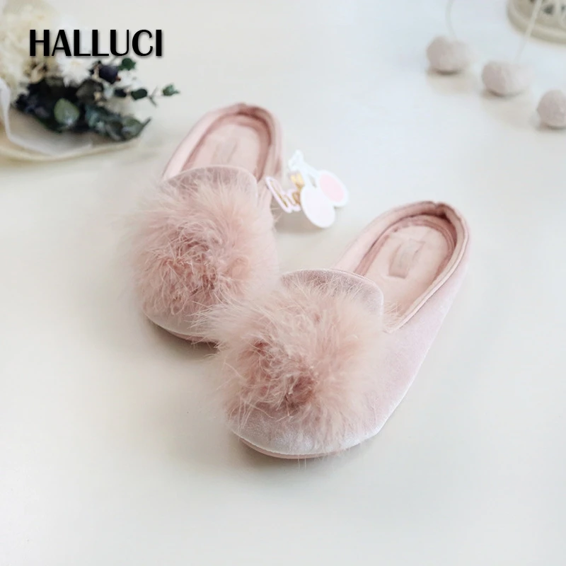 Summer ice silk soft fur home slippers women Korea sweet indoor Slippers cozy simple cotton slides skidproof rubber slippers
Summer ice silk soft fur home slippers women Korea sweet indoor Slippers cozy simple cotton slides skidproof rubber slippers