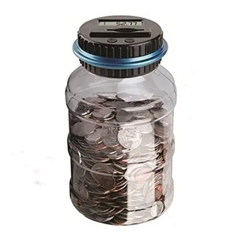Piggy Bank Counter Coin Electronic Digital LCD Counting Coin Money Saving Box Jar Coins Storage Box For USD EURO GBP Money
Piggy Bank Counter Coin Electronic Digital LCD Counting Coin Money Saving Box Jar Coins Storage Box For USD EURO GBP Money