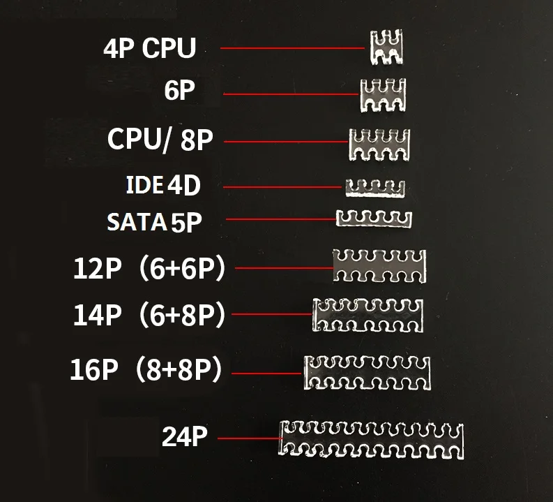 Free Shipping 10PCS/LOT Arcylic Chassis /Power Supply Professional Cable Combs for 4Pin--6Pin--8Pin-- 24Pin
Free Shipping 10PCS/LOT Arcylic Chassis /Power Supply Professional Cable Combs for 4Pin--6Pin--8Pin-- 24Pin