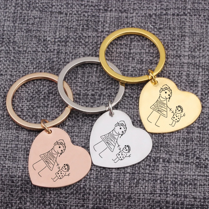Key chains Jewelry Kids Drawing Keychain Specialised Keyrings Engraved Baby Artwork Charm Kid Handwriting Accessories Mom Gift
Key chains Jewelry Kids Drawing Keychain Specialised Keyrings Engraved Baby Artwork Charm Kid Handwriting Accessories Mom Gift