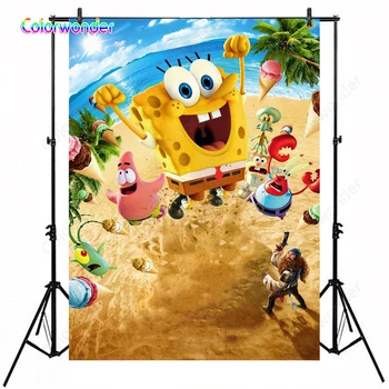 Kids Background for Photography SpongeBob and the Pink Big Star with Their Friends 5x7ft Beach Party Tropical Backdrops for Kids
Kids Background for Photography SpongeBob and the Pink Big Star with Their Friends 5x7ft Beach Party Tropical Backdrops for Kids
