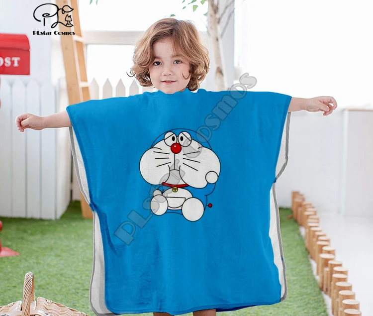Cartoon kawaii cute Doraemon Hooded baby Boys and Girls Towel Wearable Bath Towel For Kids Travel 3D print Beach Towels style-3
Cartoon kawaii cute Doraemon Hooded baby Boys and Girls Towel Wearable Bath Towel For Kids Travel 3D print Beach Towels style-3