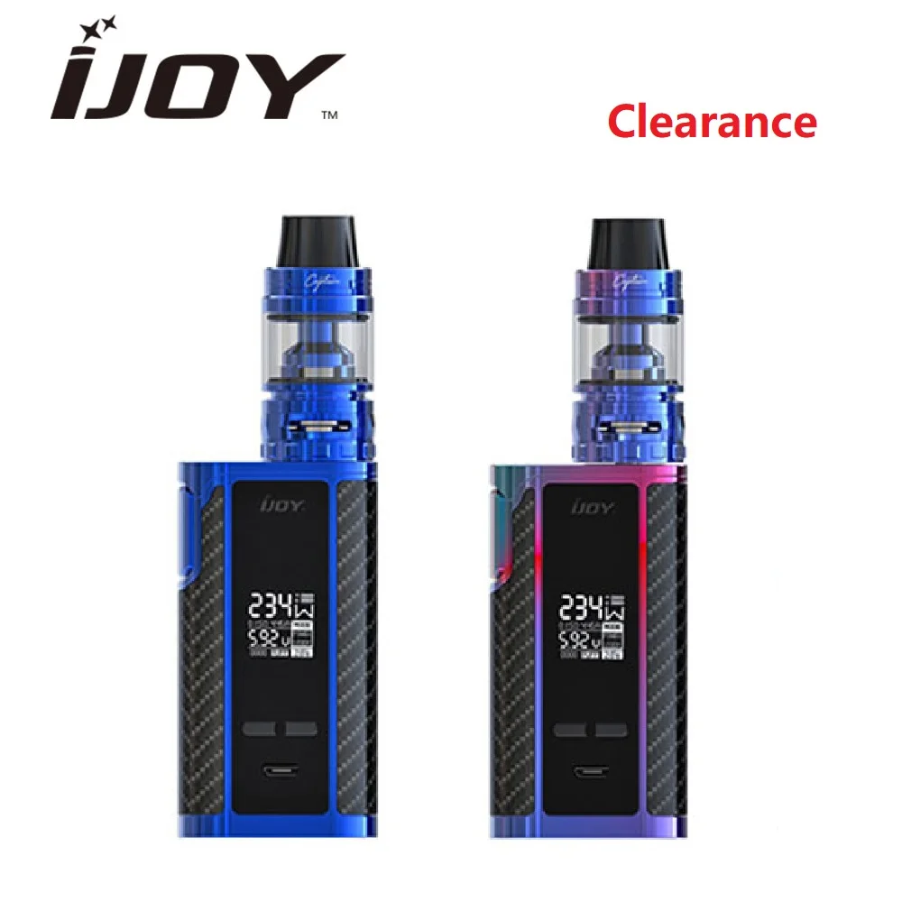 Clearance 234W IJOY Captain PD270 Kit with 4ml Capacity Captain S Tank & 2pcs 20700 Battery & 0.2ohm/0.3ohm Coils E-cig Vape Kit
Clearance 234W IJOY Captain PD270 Kit with 4ml Capacity Captain S Tank & 2pcs 20700 Battery & 0.2ohm/0.3ohm Coils E-cig Vape Kit