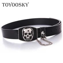 Punk Women Men Belts Chains Hip-pop Street Style PU Wide for Jeans Skull Pin Buckle Belts High Quality Belts for Female TOYOOSKY
Punk Women Men Belts Chains Hip-pop Street Style PU Wide for Jeans Skull Pin Buckle Belts High Quality Belts for Female TOYOOSKY