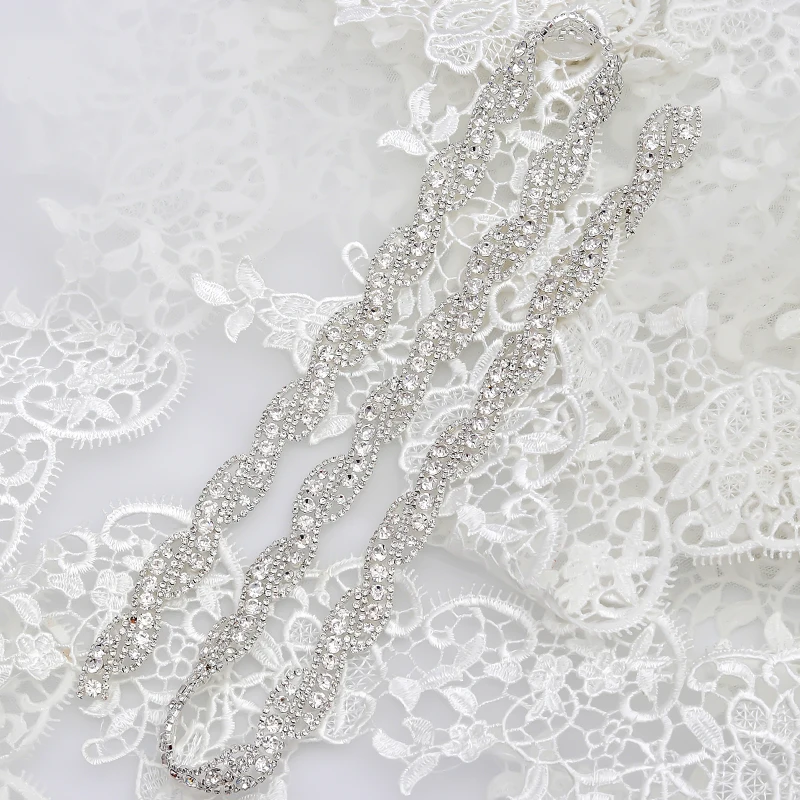 WENXI 1YARD Handmade Clear Silver Crystal Rhinestones Applique Accessories Trim For Bridal Dress Belt WX947
WENXI 1YARD Handmade Clear Silver Crystal Rhinestones Applique Accessories Trim For Bridal Dress Belt WX947