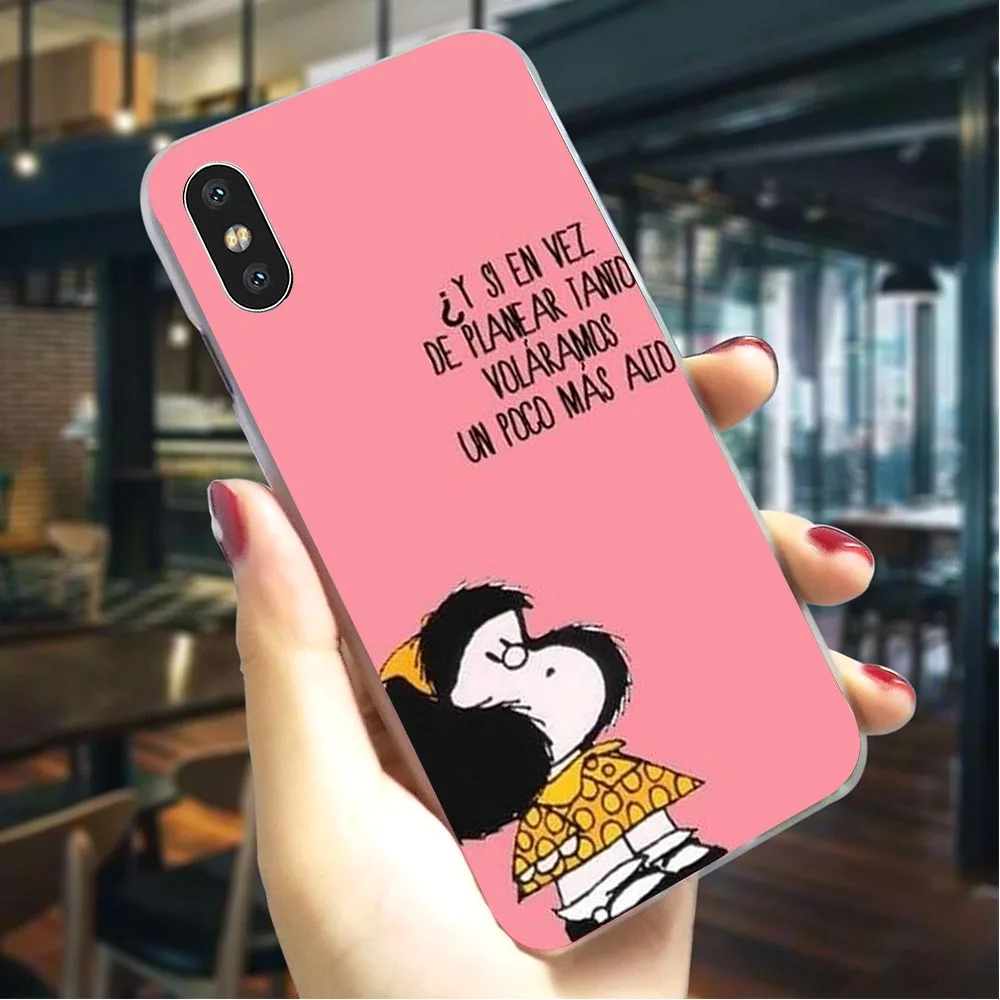 Hard Case for iPhone SE Mafalda Cover for iPhone Xs Covers XR Xs Max 5 7 8 Plus 6 6S 5S Back Skin Colorful
Hard Case for iPhone SE Mafalda Cover for iPhone Xs Covers XR Xs Max 5 7 8 Plus 6 6S 5S Back Skin Colorful