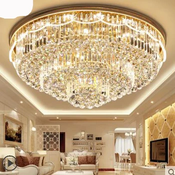 Living room light crystal round led ceiling lamp European style lobby bedroom restaurant modern minimalist atmosphere lamps led
Living room light crystal round led ceiling lamp European style lobby bedroom restaurant modern minimalist atmosphere lamps led