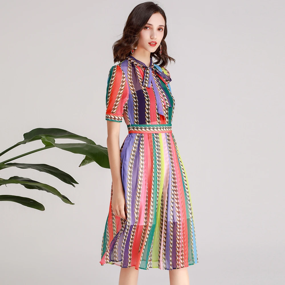 Red RoosaRosee Runway Designer Summer Color Stripe hot Bow Collar Boho Knee-length Dress Women Elegant Party Vestidos Robe Femme
Red RoosaRosee Runway Designer Summer Color Stripe hot Bow Collar Boho Knee-length Dress Women Elegant Party Vestidos Robe Femme
