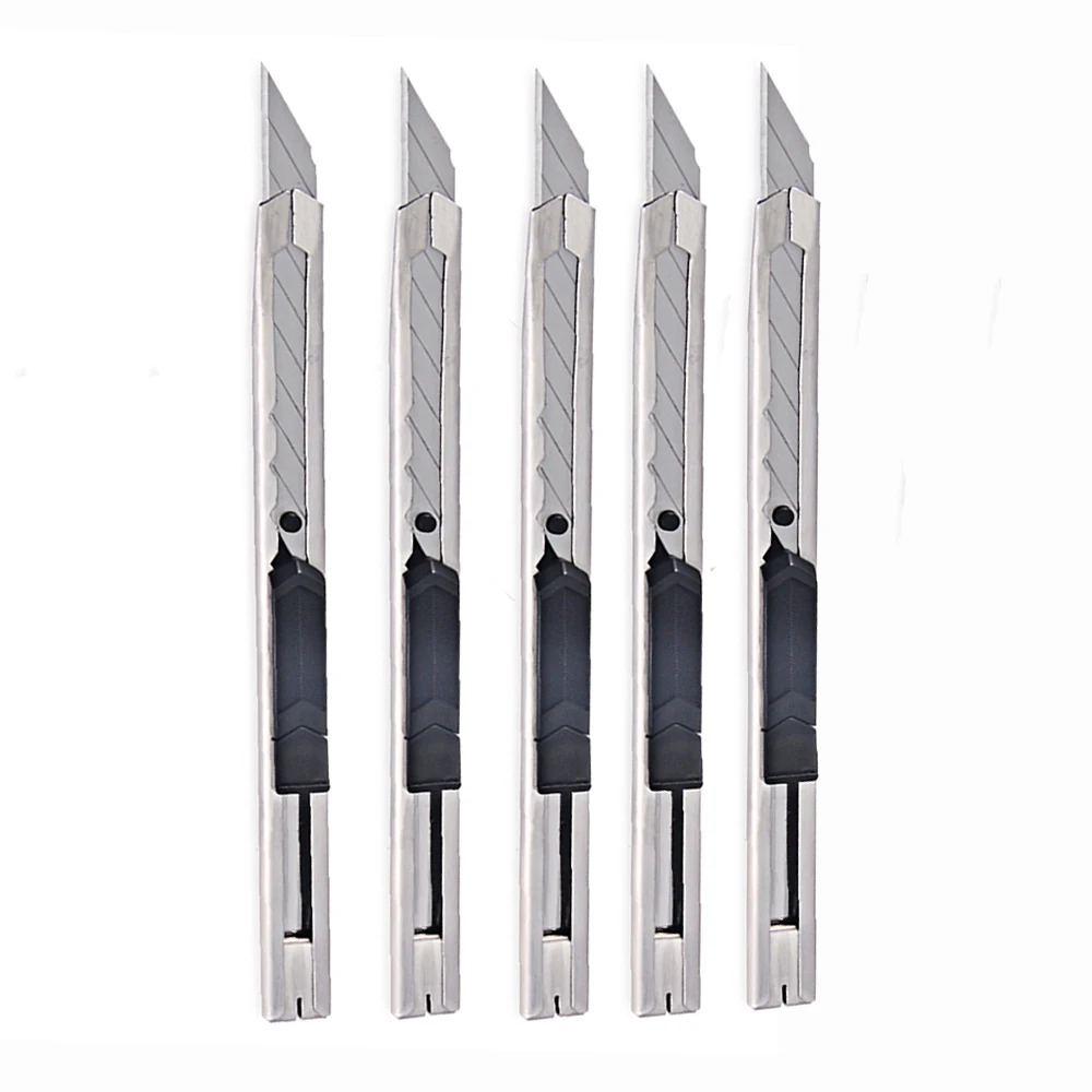 FOSHIO 5pcs Lockable Snap Off Knife Window Car Sticker Film Cutting Utility Knife Vinyl Car Wrap Tools Wall Paper Diy Cutter
FOSHIO 5pcs Lockable Snap Off Knife Window Car Sticker Film Cutting Utility Knife Vinyl Car Wrap Tools Wall Paper Diy Cutter