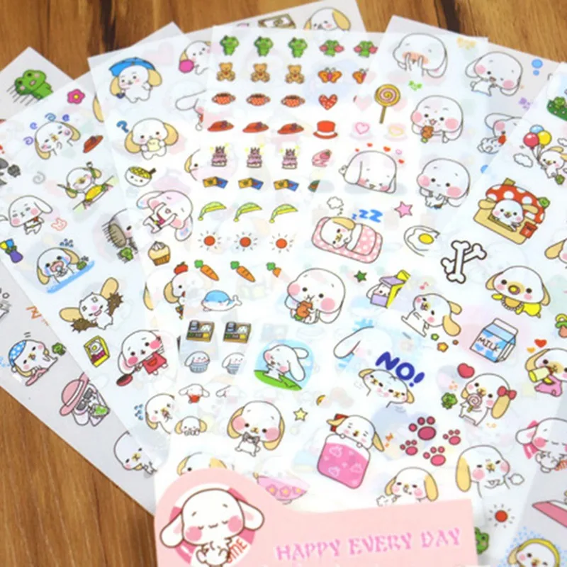 6 Pcs/Set Happy Dogs Sticker Scrapbook Stationery Stickers Decoration PVC Big Ears Stickers Diary
6 Pcs/Set Happy Dogs Sticker Scrapbook Stationery Stickers Decoration PVC Big Ears Stickers Diary