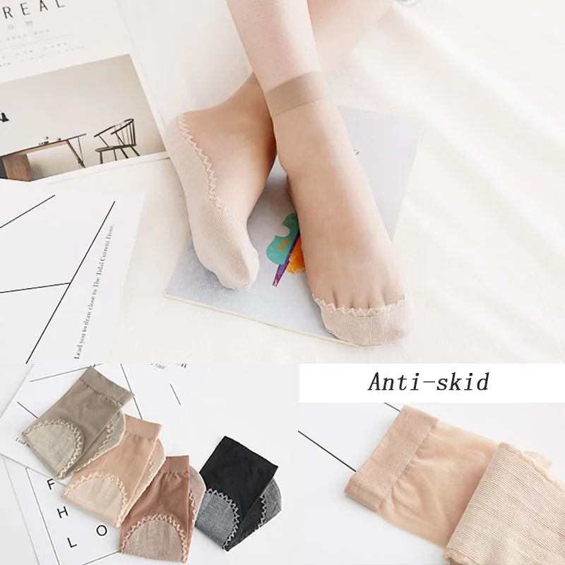 5 Pairs/Lot Summer 2019 New Ultra-thin Elastic Silk Short Silky Women Socks Black Skin Anti-skid Ankle Low Cut Socks
5 Pairs/Lot Summer 2019 New Ultra-thin Elastic Silk Short Silky Women Socks Black Skin Anti-skid Ankle Low Cut Socks