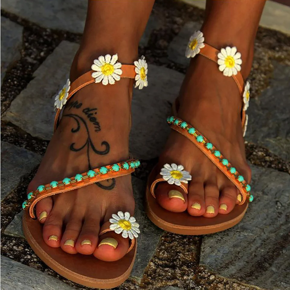 Women Sandals Fashion Floral Summer Shoes Woman Beach Flat Sandals Plus Size Flip Flop Ladies Soft Bottom Female Shoes
Women Sandals Fashion Floral Summer Shoes Woman Beach Flat Sandals Plus Size Flip Flop Ladies Soft Bottom Female Shoes