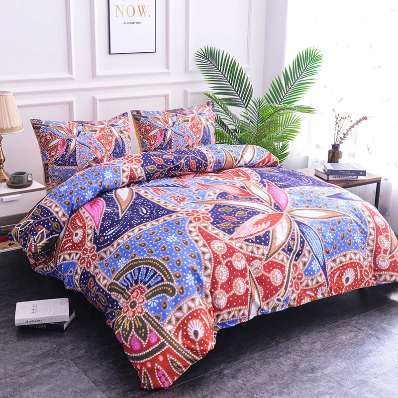 ZEIMON 3pcs Bedding Set Bohemia Styles Flower Geometric Print Duvet Cover Polyester Bedclothes Pillowcase Bed Set Home Textiles
ZEIMON 3pcs Bedding Set Bohemia Styles Flower Geometric Print Duvet Cover Polyester Bedclothes Pillowcase Bed Set Home Textiles