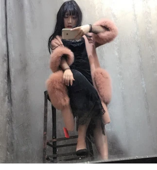 2017 Women Brand Luxury Mink Cashmere Winter Real Fox Fur Pocket Coat Cape Warm Wool Jacket CardiganHigh Quality Lady Overcoat 
2017 Women Brand Luxury Mink Cashmere Winter Real Fox Fur Pocket Coat Cape Warm Wool Jacket CardiganHigh Quality Lady Overcoat