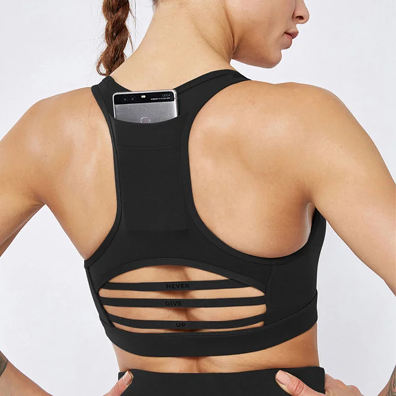 Back Pocket Sports Bra Women Yoga Bra Tops Mesh Patchwork Stripe Backless High Support Gym Crop Tops Sporty Clothing Fitness Bh
Back Pocket Sports Bra Women Yoga Bra Tops Mesh Patchwork Stripe Backless High Support Gym Crop Tops Sporty Clothing Fitness Bh