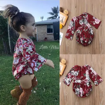 Newborn Infant Baby Girls Cotton Floral Printed long Sleeve Bodysuits Pop Autumn Active Clothes 0-3T
Newborn Infant Baby Girls Cotton Floral Printed long Sleeve Bodysuits Pop Autumn Active Clothes 0-3T