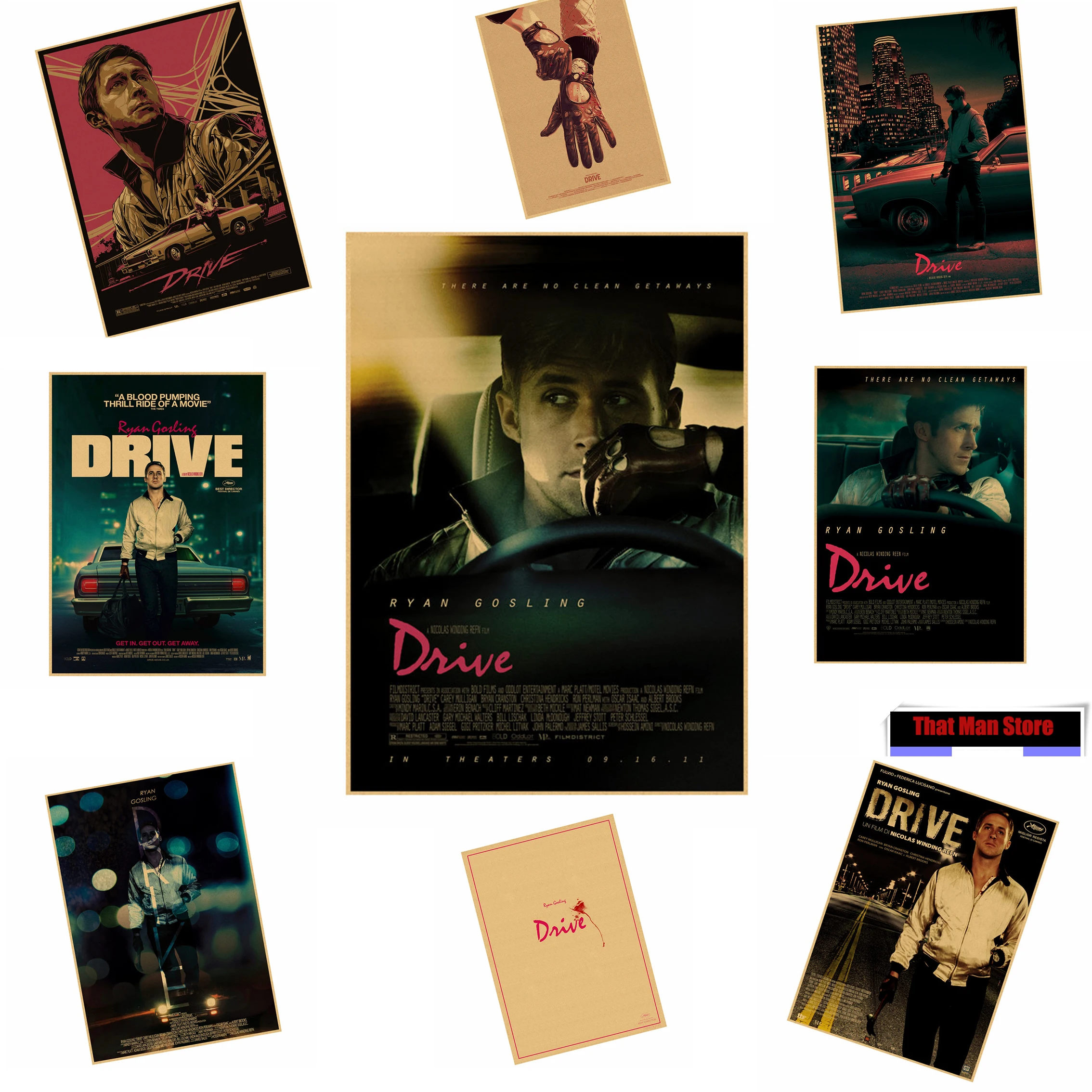 Винтажный постер ryan gosling для фильмов учебы офиса ретро 42x30 см настенные