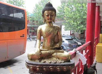 USPS to USA S0196 Tibet Temple Folk classic Copper Bronze Gilt Tathagata Sakyamuni Buddha Statue
USPS to USA S0196 Tibet Temple Folk classic Copper Bronze Gilt Tathagata Sakyamuni Buddha Statue