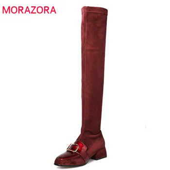 MORAZORA 2020 top quality flock leather over the knee boots women fashion solid colors autumn shoes ladies thigh high boots
MORAZORA 2020 top quality flock leather over the knee boots women fashion solid colors autumn shoes ladies thigh high boots