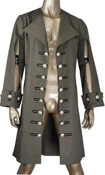 Unisex Pirates of the Caribbean POTC costumes pirate jacket Captain Hector Barbossa cosplay costume halloween make-up costume
Unisex Pirates of the Caribbean POTC costumes pirate jacket Captain Hector Barbossa cosplay costume halloween make-up costume