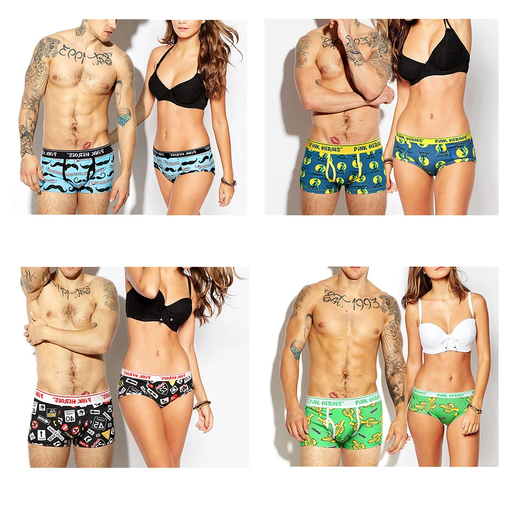 Leisure Men&Women Panties Sexy Calcinha boxer Underwear Cartoon Printing Underpant For Lovers High quality
Leisure Men&Women Panties Sexy Calcinha boxer Underwear Cartoon Printing Underpant For Lovers High quality