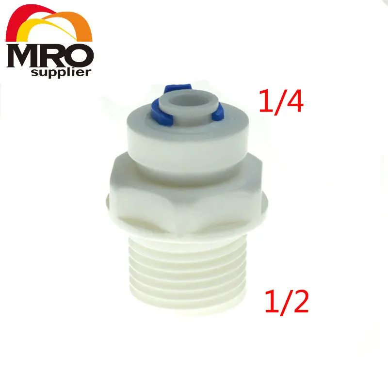 1/4" OD Hose Qucik Connection 1/2 BSP Male Straight RO Water Reverse Osmosis Aquarium System Connector Fittings ST022 A
1/4" OD Hose Qucik Connection 1/2 BSP Male Straight RO Water Reverse Osmosis Aquarium System Connector Fittings ST022 A