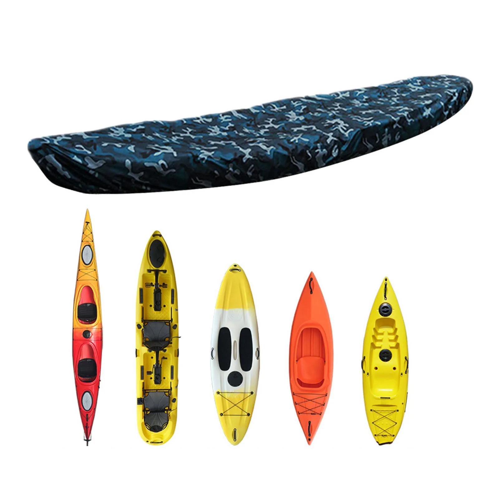 Oxford Fabric Large Kayak Storage Cover Universal Waterproof Dust Proof Sun UV Protection Boats Transport Cover Ocean Camouflage
Oxford Fabric Large Kayak Storage Cover Universal Waterproof Dust Proof Sun UV Protection Boats Transport Cover Ocean Camouflage
