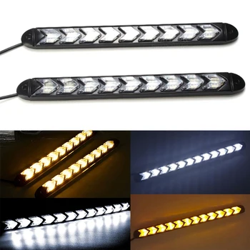 2x Car Flexible White/Amber Switchback LED Knight Rider Strip Light for Headlight Sequential Flasher Dual Color DRL Turn Signal
2x Car Flexible White/Amber Switchback LED Knight Rider Strip Light for Headlight Sequential Flasher Dual Color DRL Turn Signal