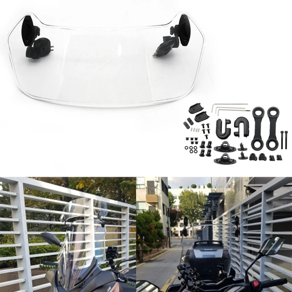 Transparent Motorcycle Risen Adjustable Wind Screen Windshield Spoiler Air Deflector for Honda BMW F800 R1200GS KAWASAKI YAMAHA
Transparent Motorcycle Risen Adjustable Wind Screen Windshield Spoiler Air Deflector for Honda BMW F800 R1200GS KAWASAKI YAMAHA