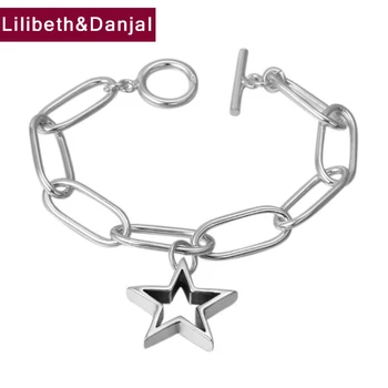 2019 Survival Couple Bracelet 100% 925 Sterling Silver fine Jewelry Men Women Simple Pentagram Bracelet Bangle lucky charm B42
2019 Survival Couple Bracelet 100% 925 Sterling Silver fine Jewelry Men Women Simple Pentagram Bracelet Bangle lucky charm B42