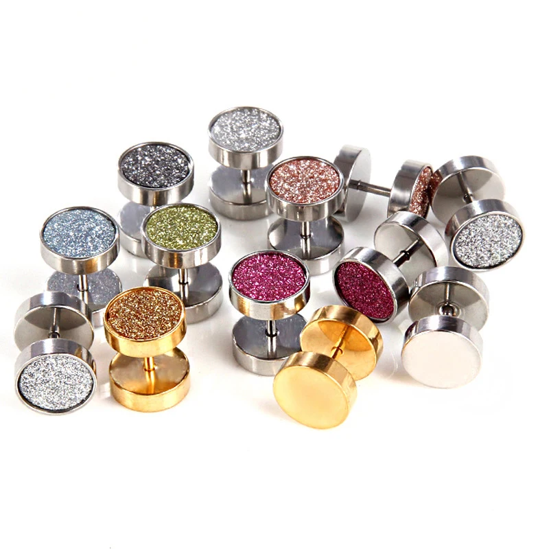 Punk Hip Hop Rock Round Color Boy Dumbbell Stud Earrings Stainless Steel CZ Crystal Earrings Jewelry For Women Men Gifts
Punk Hip Hop Rock Round Color Boy Dumbbell Stud Earrings Stainless Steel CZ Crystal Earrings Jewelry For Women Men Gifts