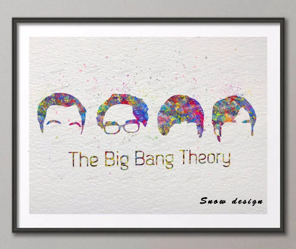 Original Watercolor The Big Bang Theory canvas painting wall art poster print Pictures Home Decor wall hanging Christmas gifts
Original Watercolor The Big Bang Theory canvas painting wall art poster print Pictures Home Decor wall hanging Christmas gifts