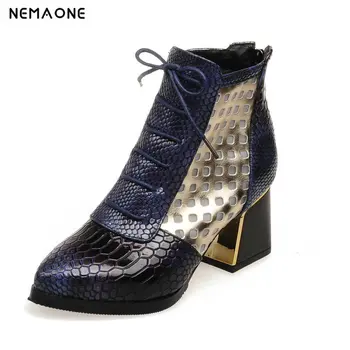 NEMAONE 2019 Spring Summer New Pointed Toe Lace Up Mixed Colors Pu Leather Women Ankle Boots Animal Prints Women Pumps
NEMAONE 2019 Spring Summer New Pointed Toe Lace Up Mixed Colors Pu Leather Women Ankle Boots Animal Prints Women Pumps