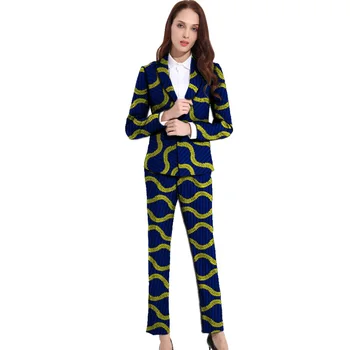 Dashiki clothes women print suits blazers with trousers Ankara fashion pant suits custom made African wedding outfits 
Dashiki clothes women print suits blazers with trousers Ankara fashion pant suits custom made African wedding outfits
