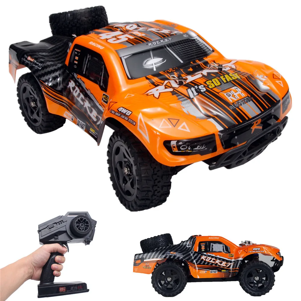 New Arrival Remo 1621 1/16 2.4G 4WD Brushed Rc Car Off-road Short Course Truck Orange Color RC Models Kids Birthday Gifts
New Arrival Remo 1621 1/16 2.4G 4WD Brushed Rc Car Off-road Short Course Truck Orange Color RC Models Kids Birthday Gifts