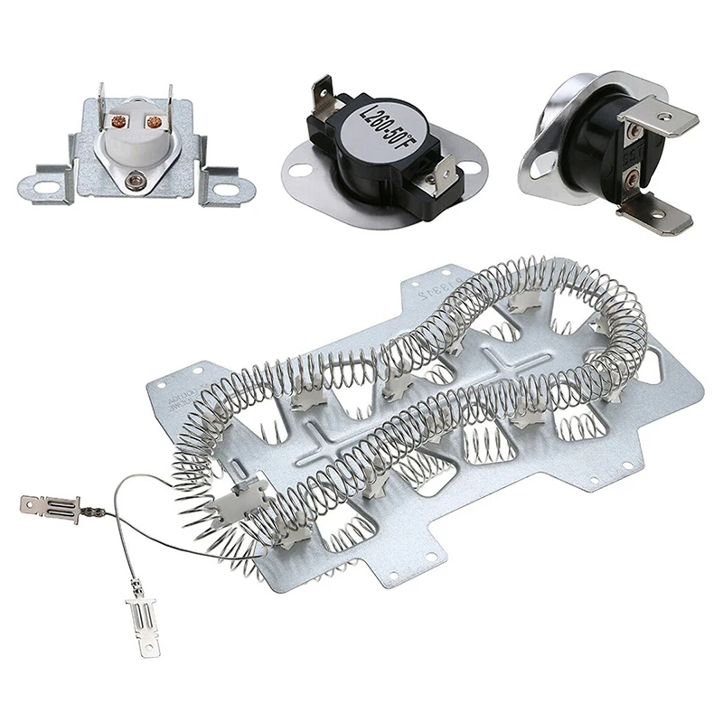 1 Set Dryer Heating Element Kit 320 Degrees F Thermal Fuse Replacement For Numbers PS2038383, AP4201898 And 35001092
1 Set Dryer Heating Element Kit 320 Degrees F Thermal Fuse Replacement For Numbers PS2038383, AP4201898 And 35001092