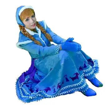 2019 Olaf's Adventure Princess Anna Dress Snow Queen Elsa Cosplay Adult Women Girl Costume Halloween Carnival Costume
2019 Olaf's Adventure Princess Anna Dress Snow Queen Elsa Cosplay Adult Women Girl Costume Halloween Carnival Costume