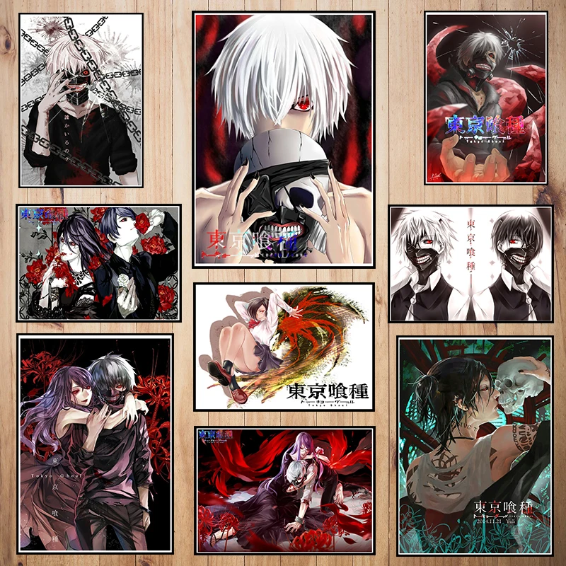 Japanese anime Tokyo Ghoul Coated paper poster Cafe Creative wallpaper Interior Decoration
Japanese anime Tokyo Ghoul Coated paper poster Cafe Creative wallpaper Interior Decoration