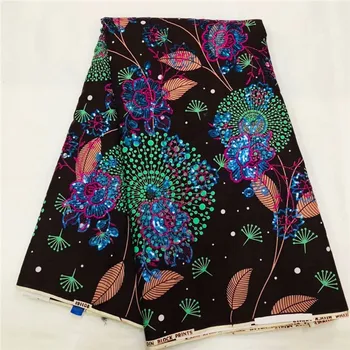 Graceful party wax cloth nice African ankara print wax fabric with sequins for sewing dress WFS15(6yards/lot)
Graceful party wax cloth nice African ankara print wax fabric with sequins for sewing dress WFS15(6yards/lot)