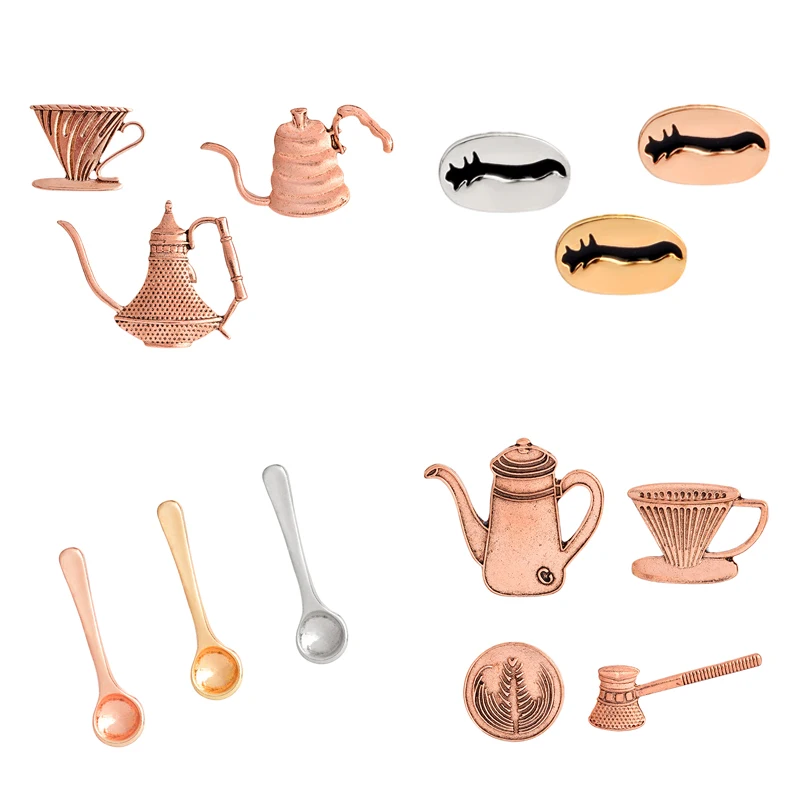 Coffee cup pot Measuring spoon Coffee beans Latte Art Brooch Inspiration Pins Button Dress Hat Bag Accessories Coffee jewelry
Coffee cup pot Measuring spoon Coffee beans Latte Art Brooch Inspiration Pins Button Dress Hat Bag Accessories Coffee jewelry