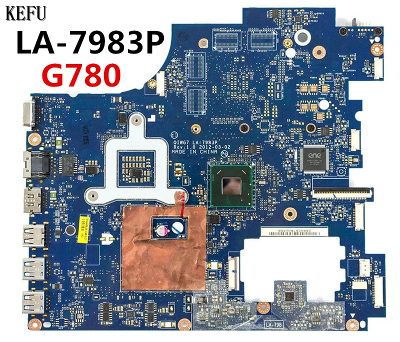 KEFU hiqh quality motherboard For Lenovo G780 PGA989 QIWG7 LA-7983P laptop motherboard DDR3 100% Working
KEFU hiqh quality motherboard For Lenovo G780 PGA989 QIWG7 LA-7983P laptop motherboard DDR3 100% Working