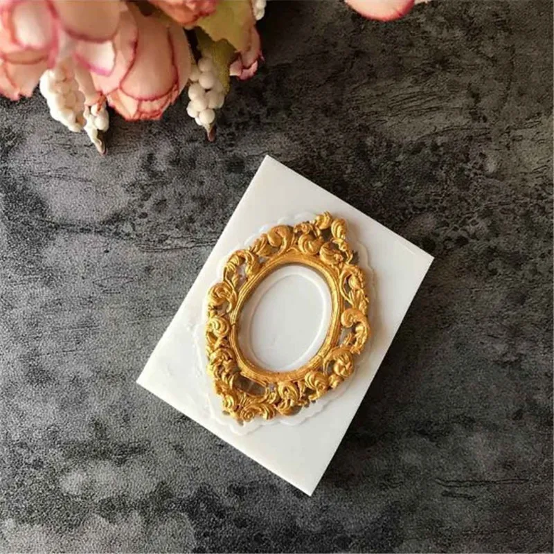 4YANG Nice Border European Relief Silicone Mold Fondant Mold Frame Mirror Cake Decorating Tools Chocolate Gumpaste Mold # M207
4YANG Nice Border European Relief Silicone Mold Fondant Mold Frame Mirror Cake Decorating Tools Chocolate Gumpaste Mold # M207