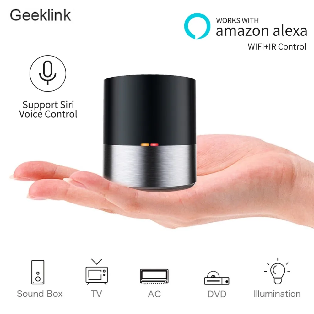 New Geeklink Smart Home WIFI+IR+4G Universal Intelligent Remote Controller For iOS Android Compatible with Amazon Alexa
New Geeklink Smart Home WIFI+IR+4G Universal Intelligent Remote Controller For iOS Android Compatible with Amazon Alexa