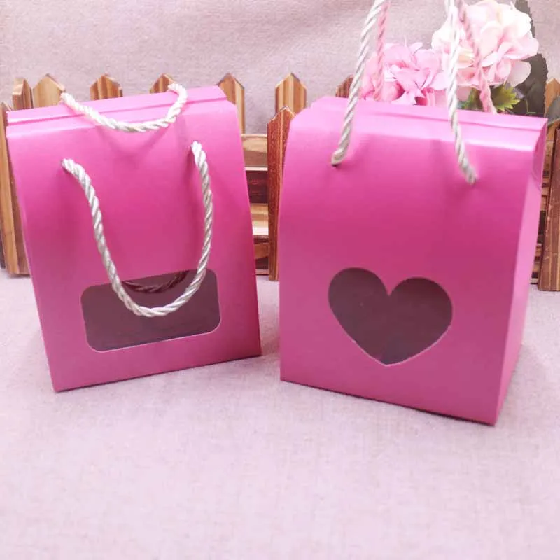 Ivory 5pcs Paper Clear Window Box multi color Paper Candy Boxes With Handle Snack Cookie Chocolates Gifts box for wedding
Ivory 5pcs Paper Clear Window Box multi color Paper Candy Boxes With Handle Snack Cookie Chocolates Gifts box for wedding