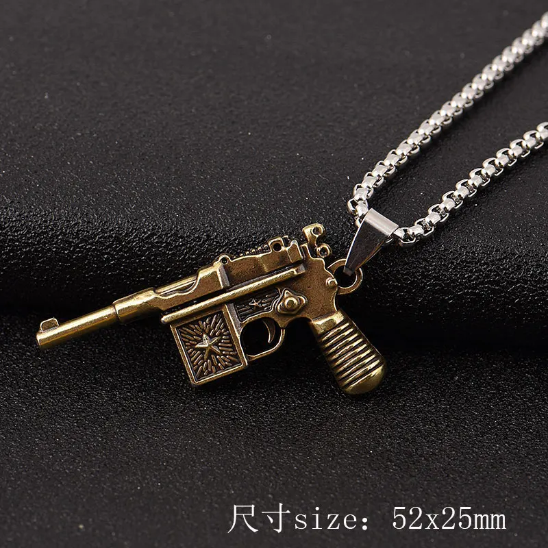 New Fashion Dropshipping Stainless Stain Man Necklace Punk Hip-pop Cool Pendant Pistol Choker Chain Thick Link 2018 Summer Love
New Fashion Dropshipping Stainless Stain Man Necklace Punk Hip-pop Cool Pendant Pistol Choker Chain Thick Link 2018 Summer Love