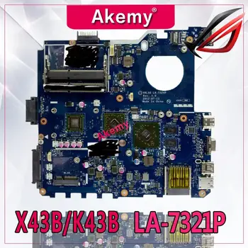 Akemy PBL50 LA-7321P REV:1A Laptop motherboard For Asus X43B K43B K43BR K43BY X43 K43 Test original mainboard
Akemy PBL50 LA-7321P REV:1A Laptop motherboard For Asus X43B K43B K43BR K43BY X43 K43 Test original mainboard