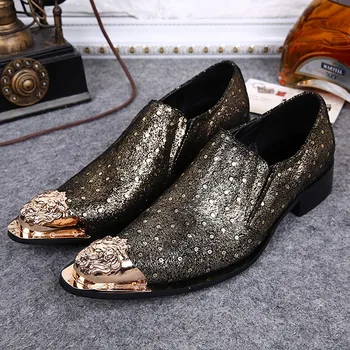 Plus Size Fashion Genuine Leather Man Party Loafers Pointed Toe Slip on Handmade Footwear Metal Tipped Men's Casual Shoes SL314
Plus Size Fashion Genuine Leather Man Party Loafers Pointed Toe Slip on Handmade Footwear Metal Tipped Men's Casual Shoes SL314