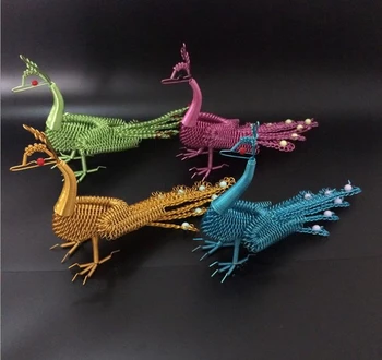 Aluminum Crafts Peacock Shape Figurines Art Features Handicraft Decoration Gift E588
Aluminum Crafts Peacock Shape Figurines Art Features Handicraft Decoration Gift E588