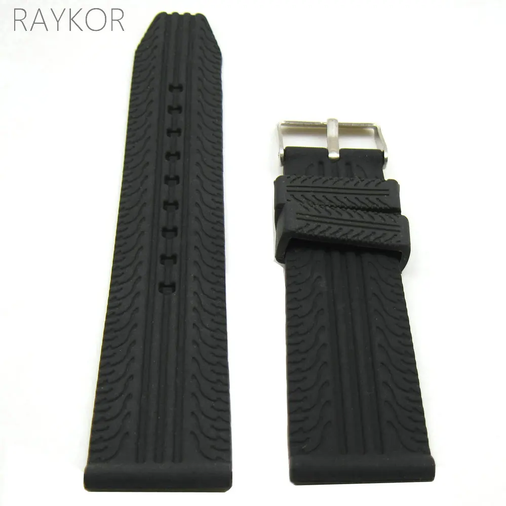 30mm Silicone Rubber Watch Band Super Thin Tire Track Strap for Fashion Casual Watches
30mm Silicone Rubber Watch Band Super Thin Tire Track Strap for Fashion Casual Watches